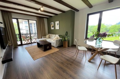 New furniture! One-bedroom apartment for sale in the hotel complex ”3 Mountains”