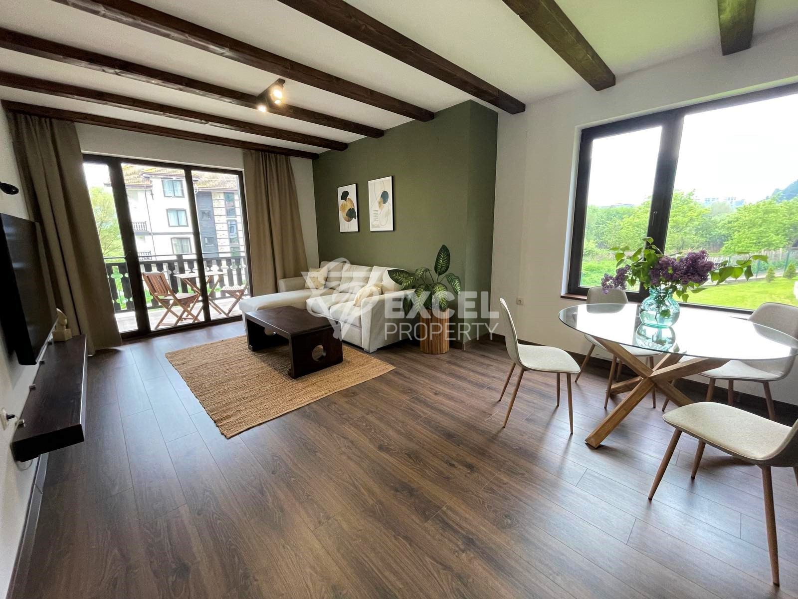 New furniture! One-bedroom apartment for sale in the hotel complex ”3 Mountains”