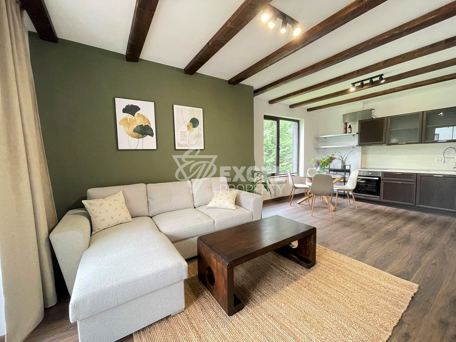 New furniture! One-bedroom apartment for sale in the hotel complex ”3 Mountains”
