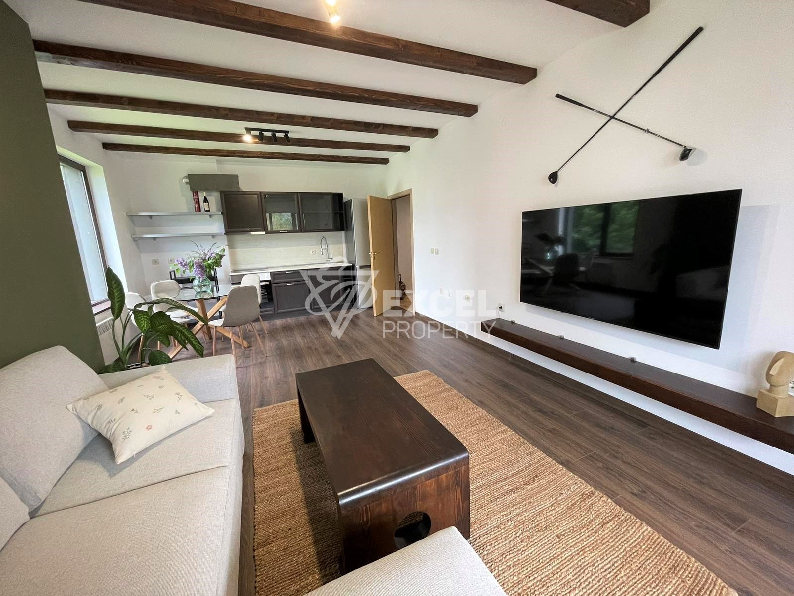 New furniture! One-bedroom apartment for sale in the hotel complex ”3 Mountains”