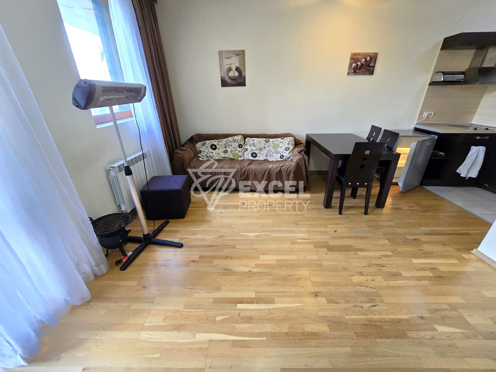 One-bedroom apartment on the ground floor for sale in the All Seasons Club complex, Bansko