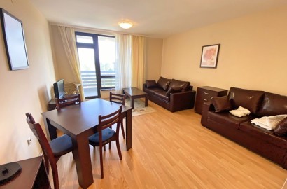 Spacious studio with terrace for sale in Aspen Suites, next to Pirin Golf