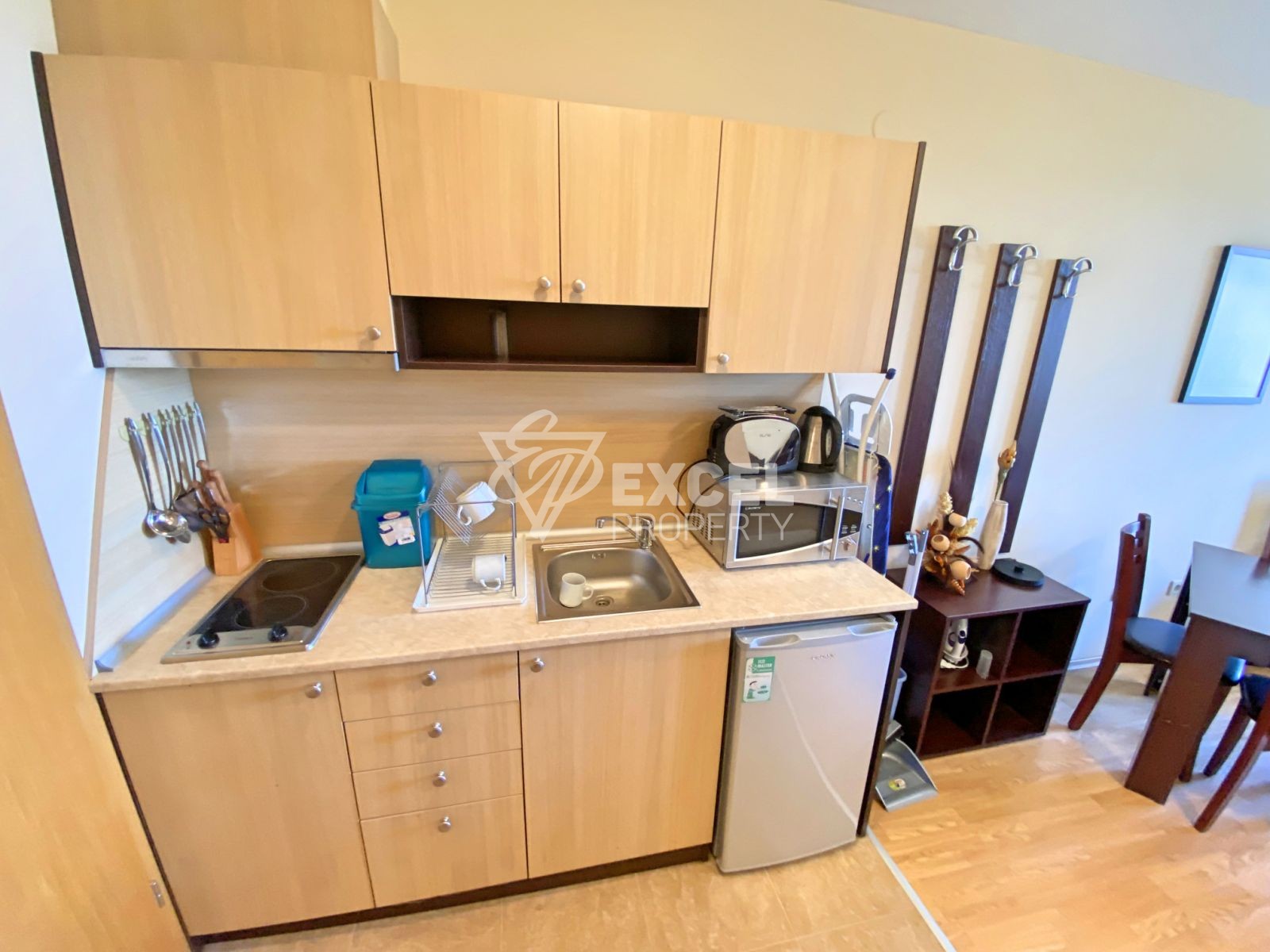 Spacious studio with terrace for sale in Aspen Suites, next to Pirin Golf