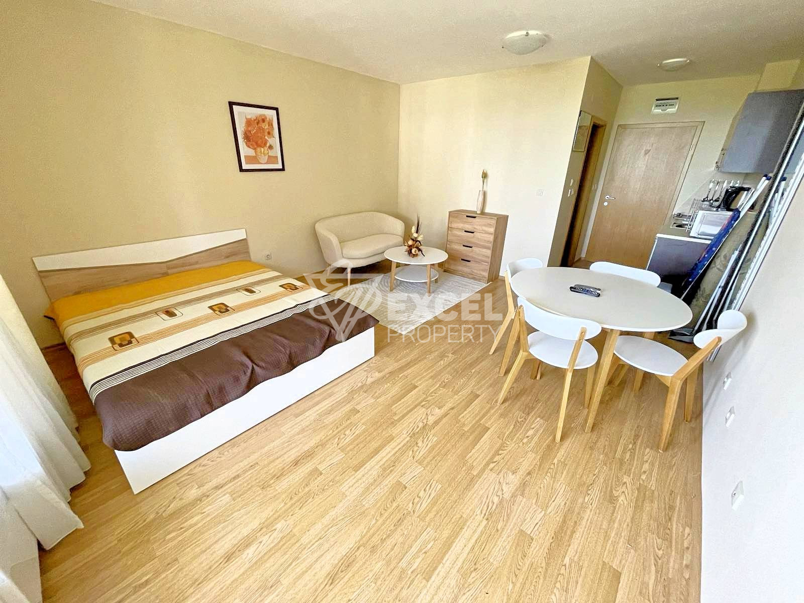 Spacious newly furnished studio for sale in Aspen Suites, next to Pirin Golf