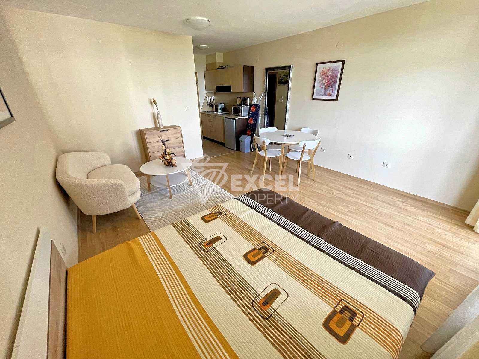 Spacious newly furnished studio for sale in Aspen Suites, next to Pirin Golf