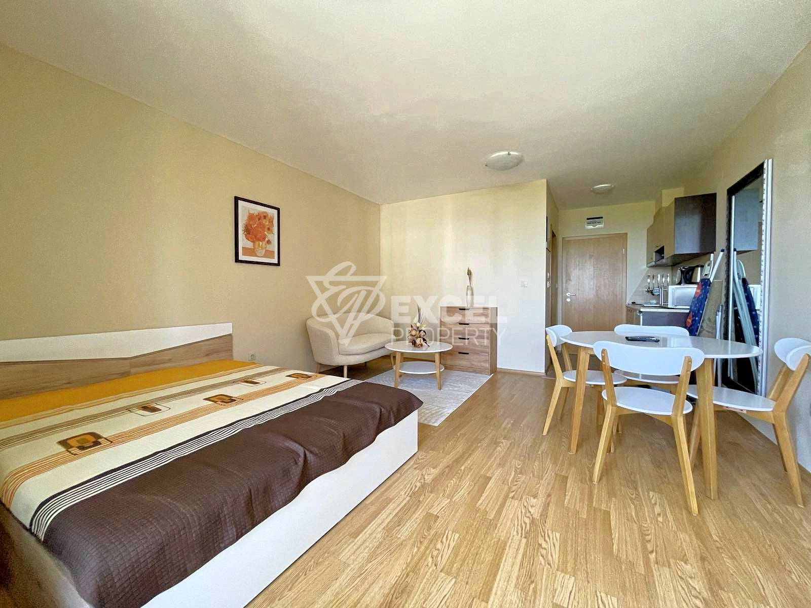 Spacious newly furnished studio for sale in Aspen Suites, next to Pirin Golf