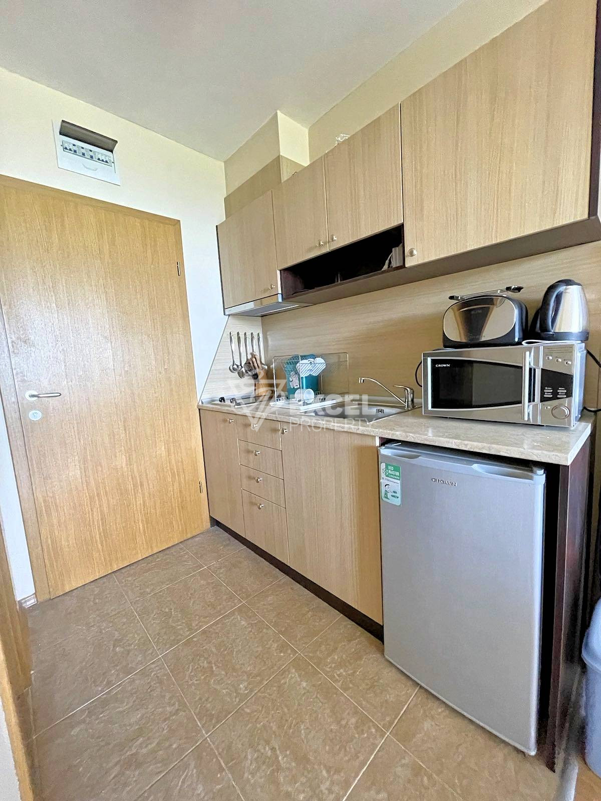 Spacious newly furnished studio for sale in Aspen Suites, next to Pirin Golf