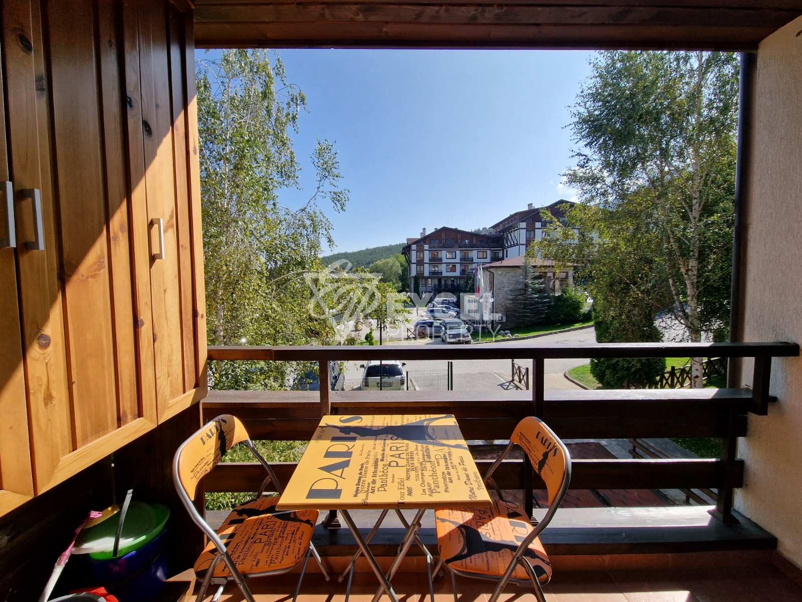 One-bedroom apartment with pool view in the hotel part of Green Life, Bansko