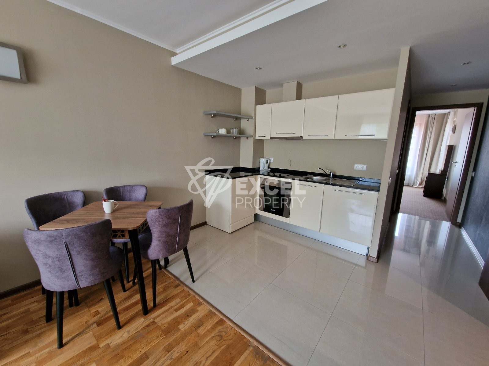 South two-bedroom apartment with a spacious terrace in the year-round Park Hotel Murite complex