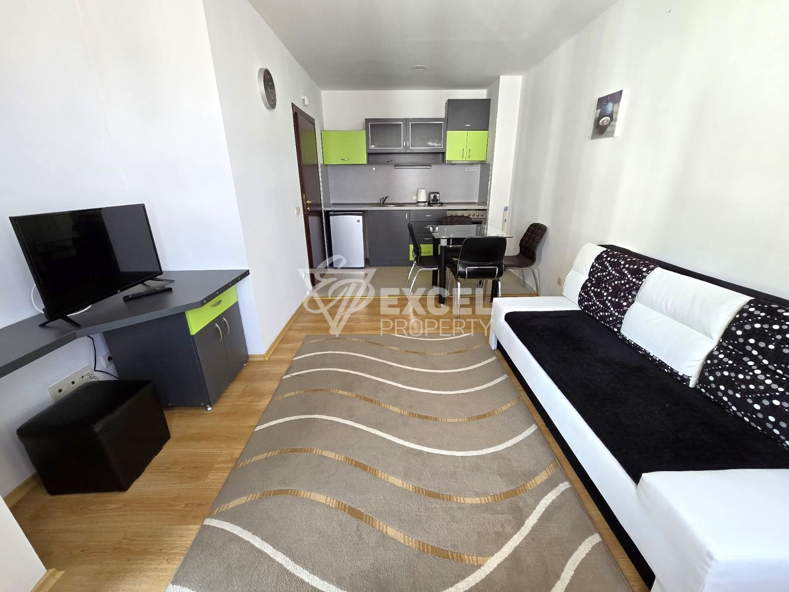 One-bedroom apartment with new furniture in a complex with mineral water, Bansko