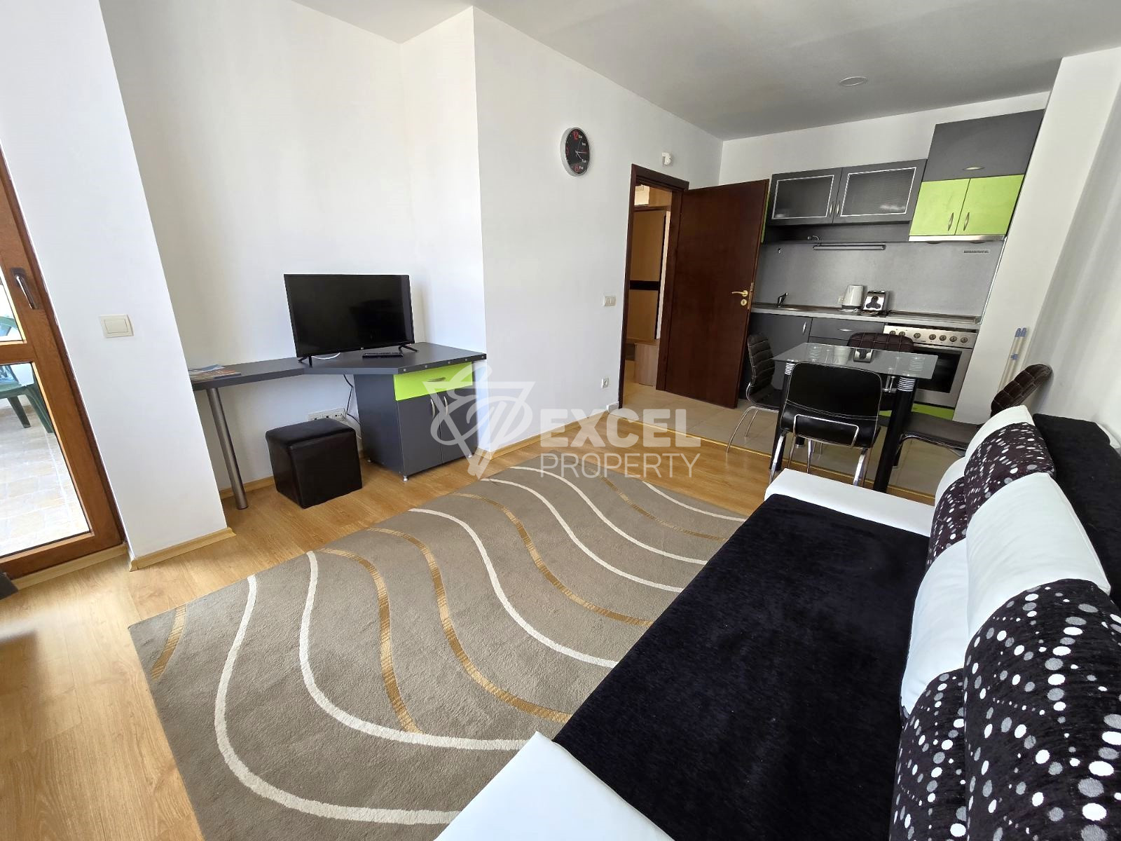 One-bedroom apartment with new furniture in a complex with mineral water, Bansko