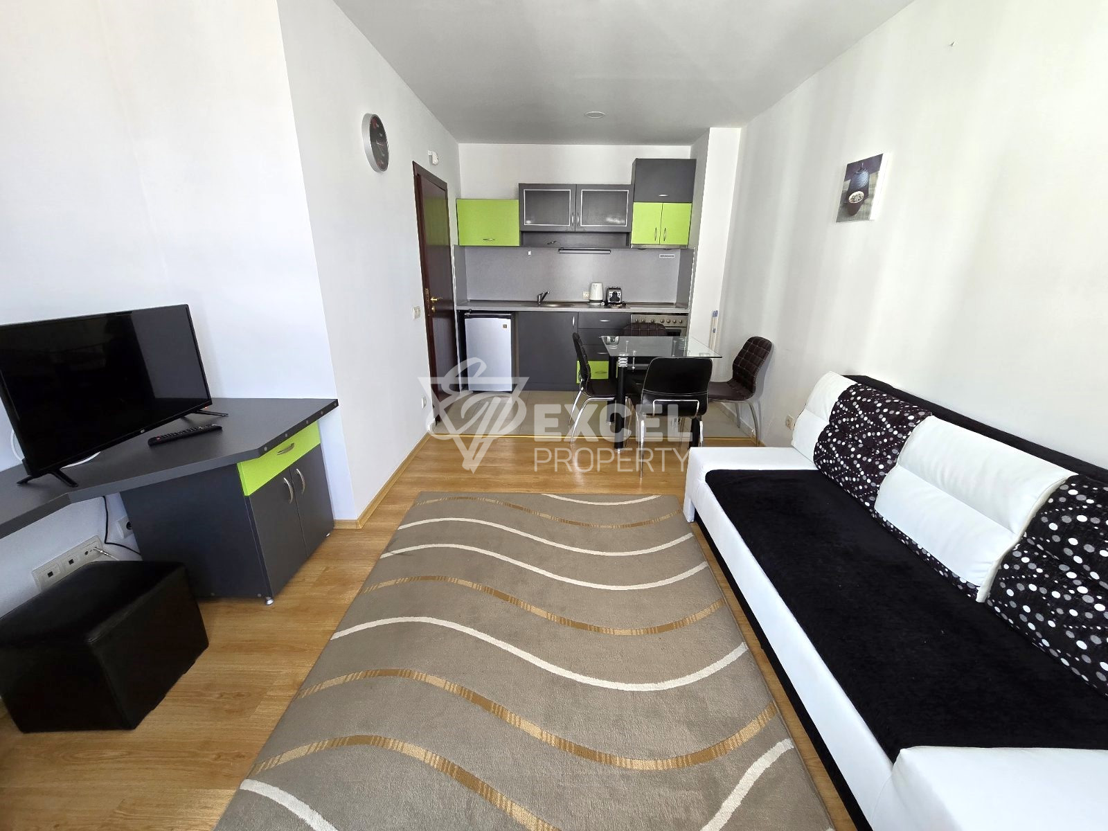 One-bedroom apartment with new furniture in a complex with mineral water, Bansko