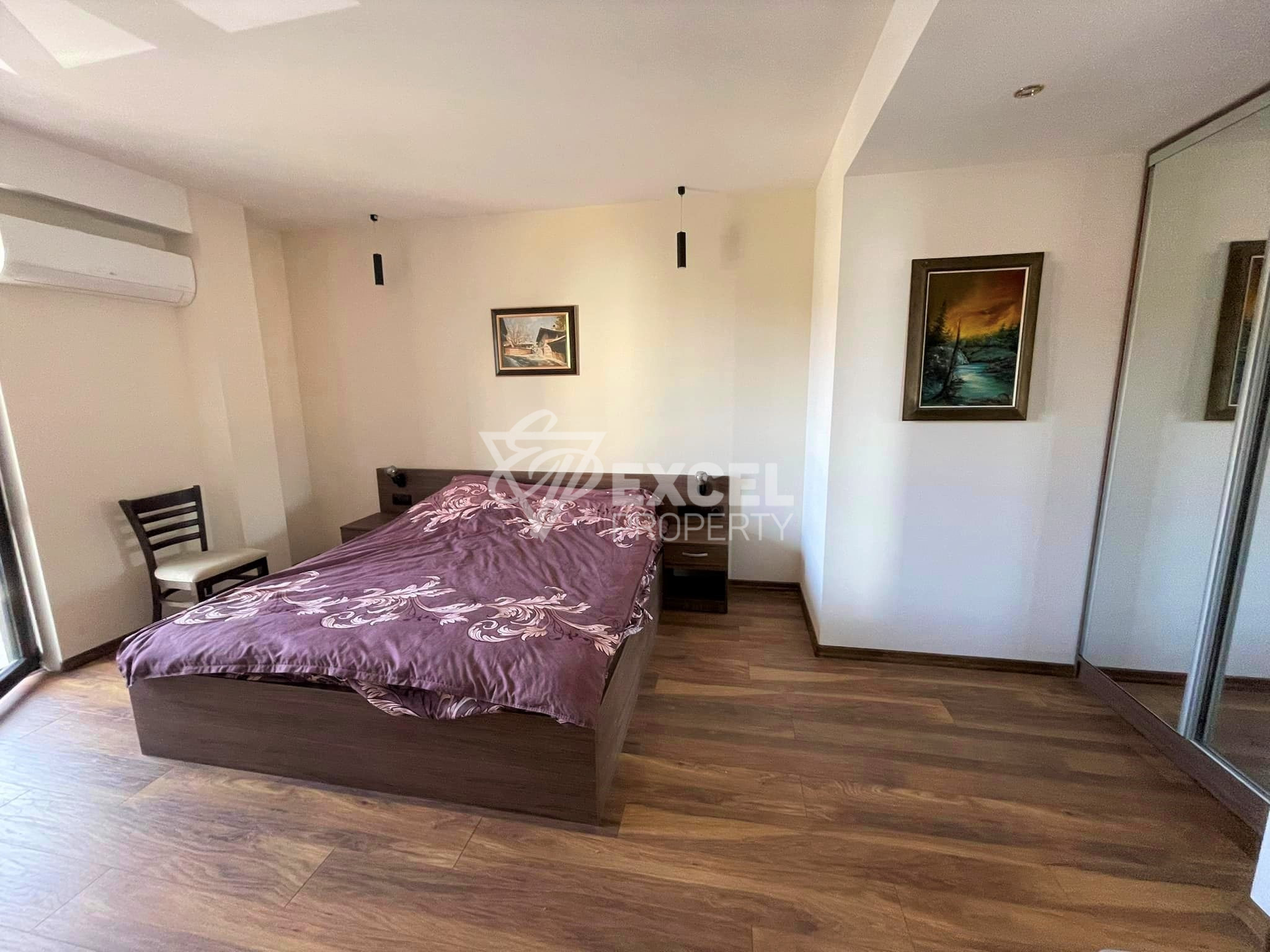Spacious, furnished two-room apartment with air conditioners for rent in Bansko