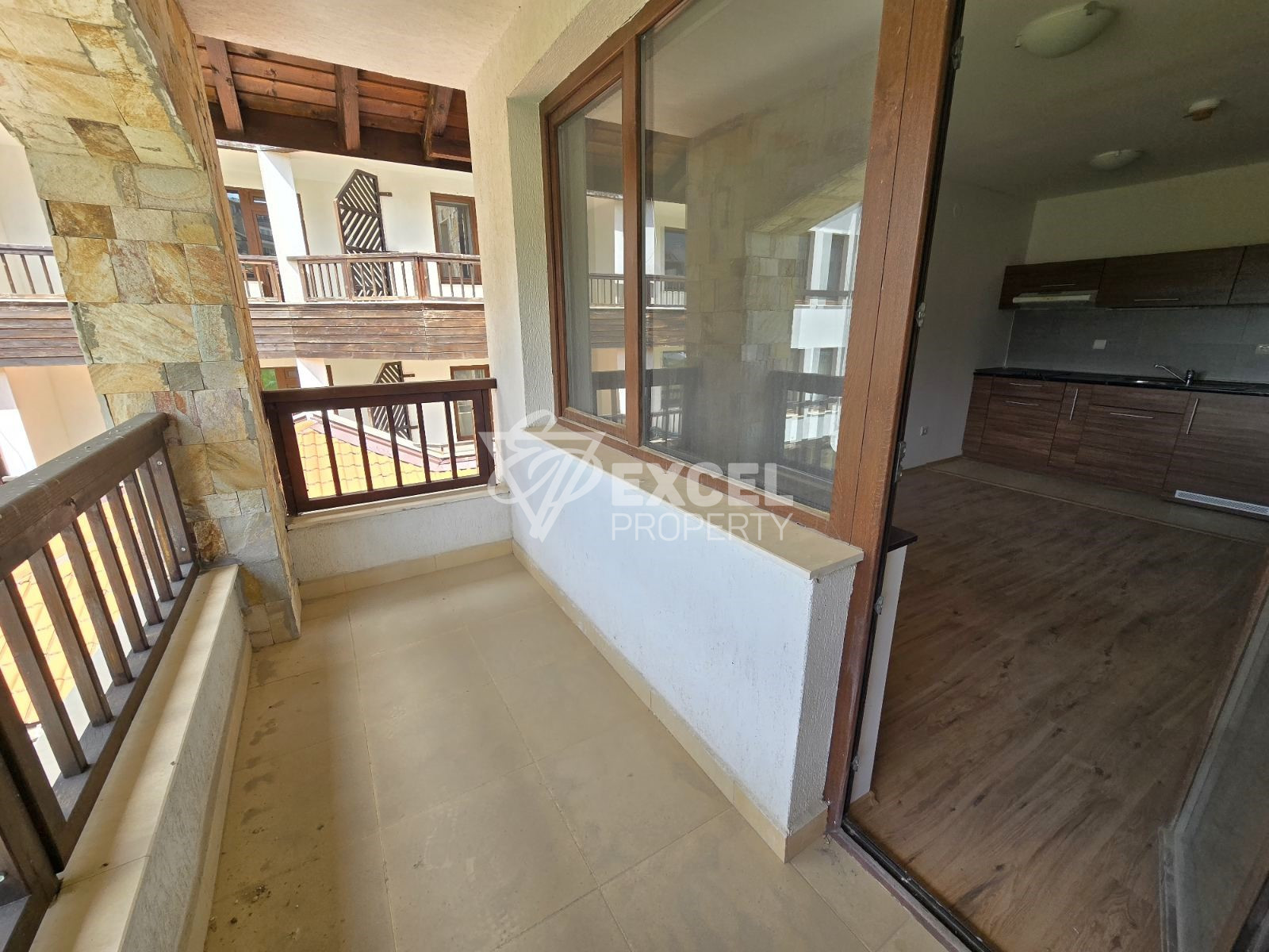 Studio with terrace for sale in Bansko, 300 m from the ski lift
