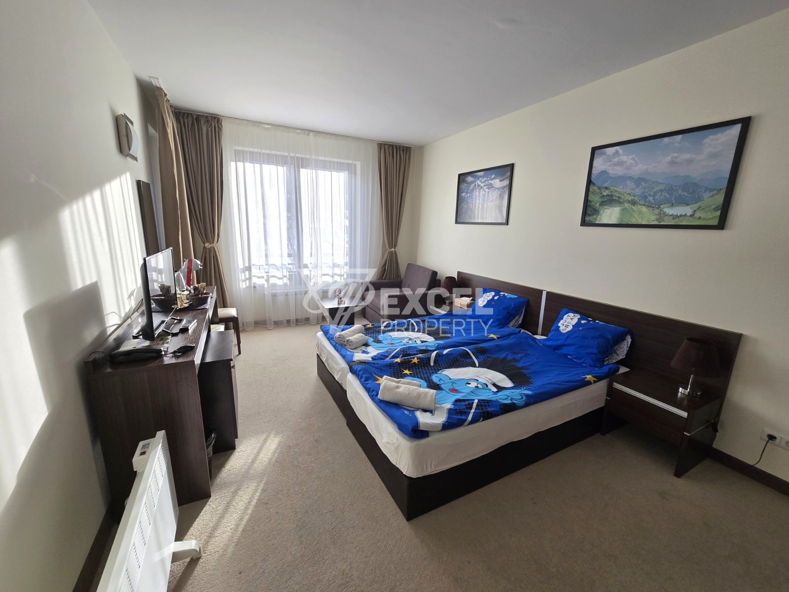 Two-bedroom apartment with south exposure and stunning mountain views, Pirin Golf area