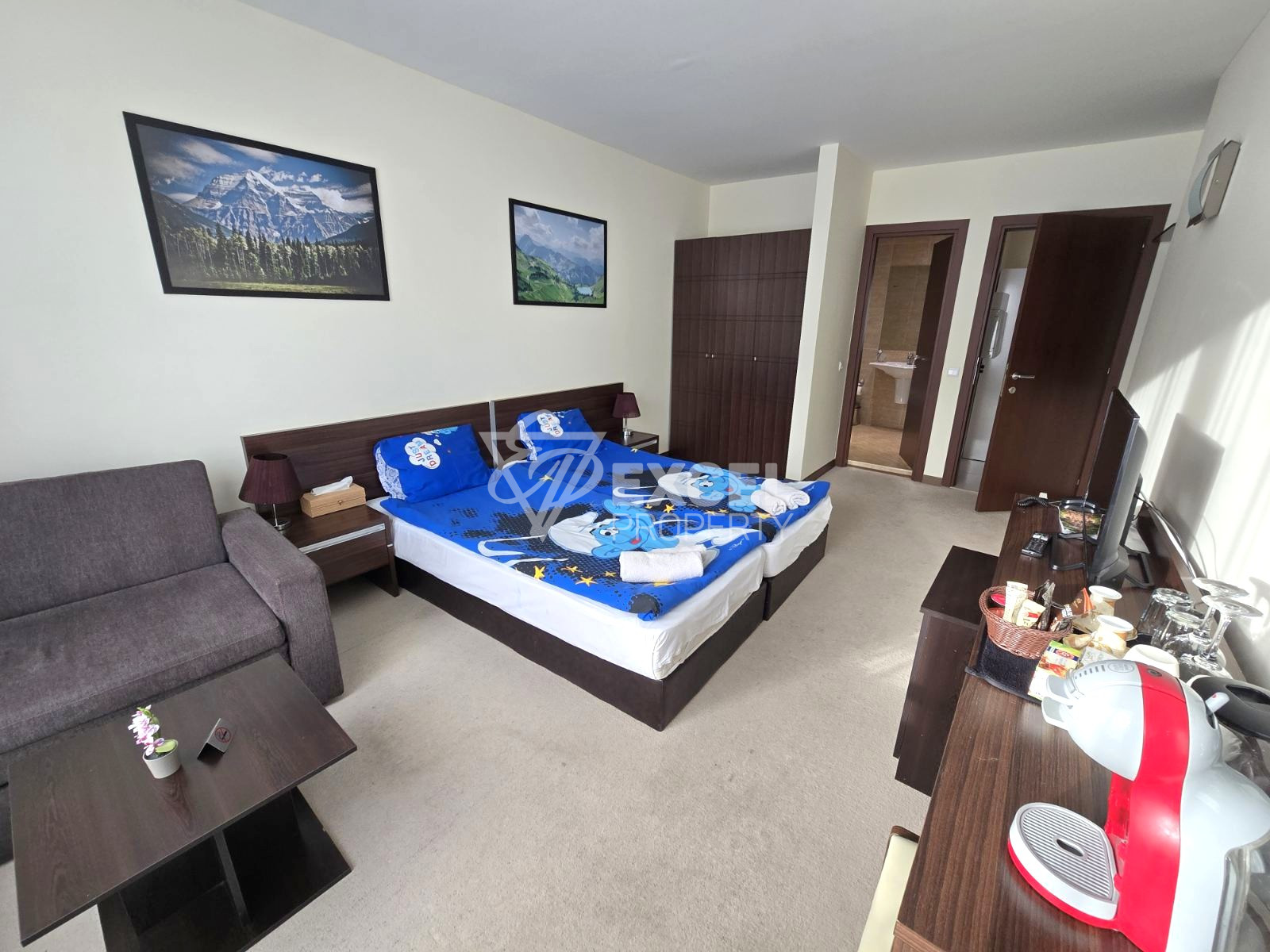 Two-bedroom apartment with south exposure and stunning mountain views, Pirin Golf area