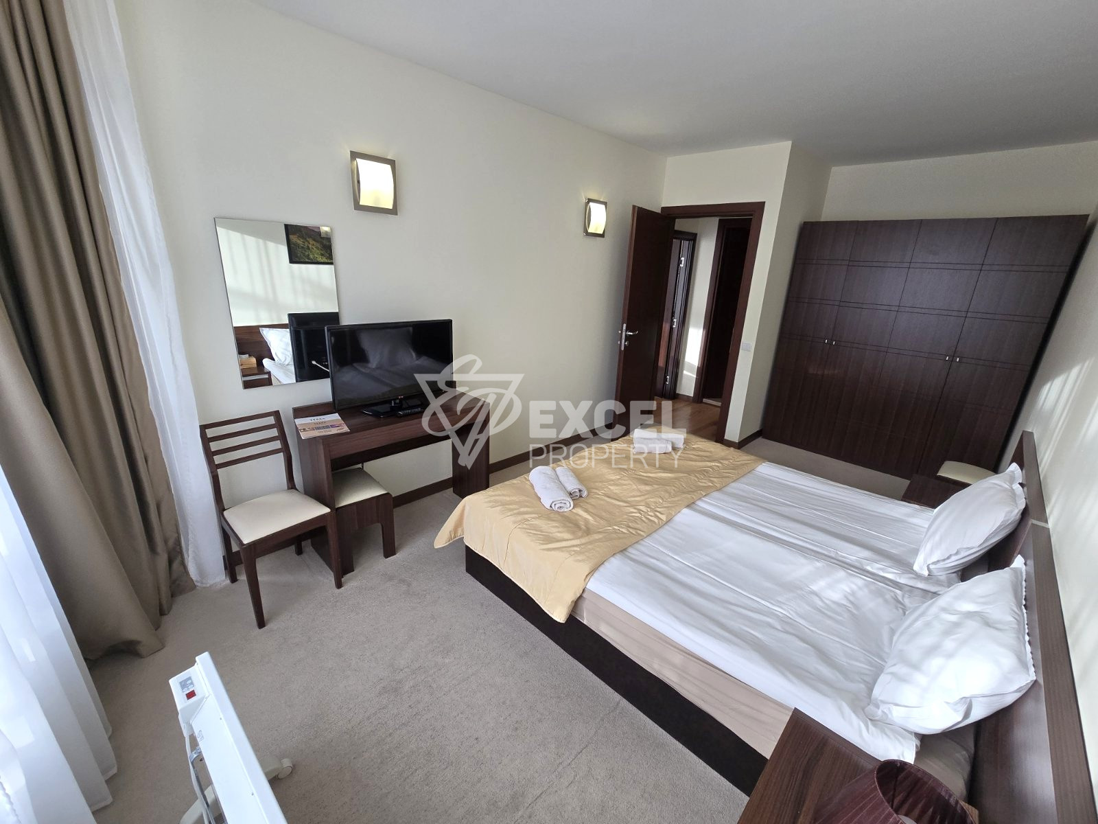 Two-bedroom apartment with south exposure and stunning mountain views, Pirin Golf area