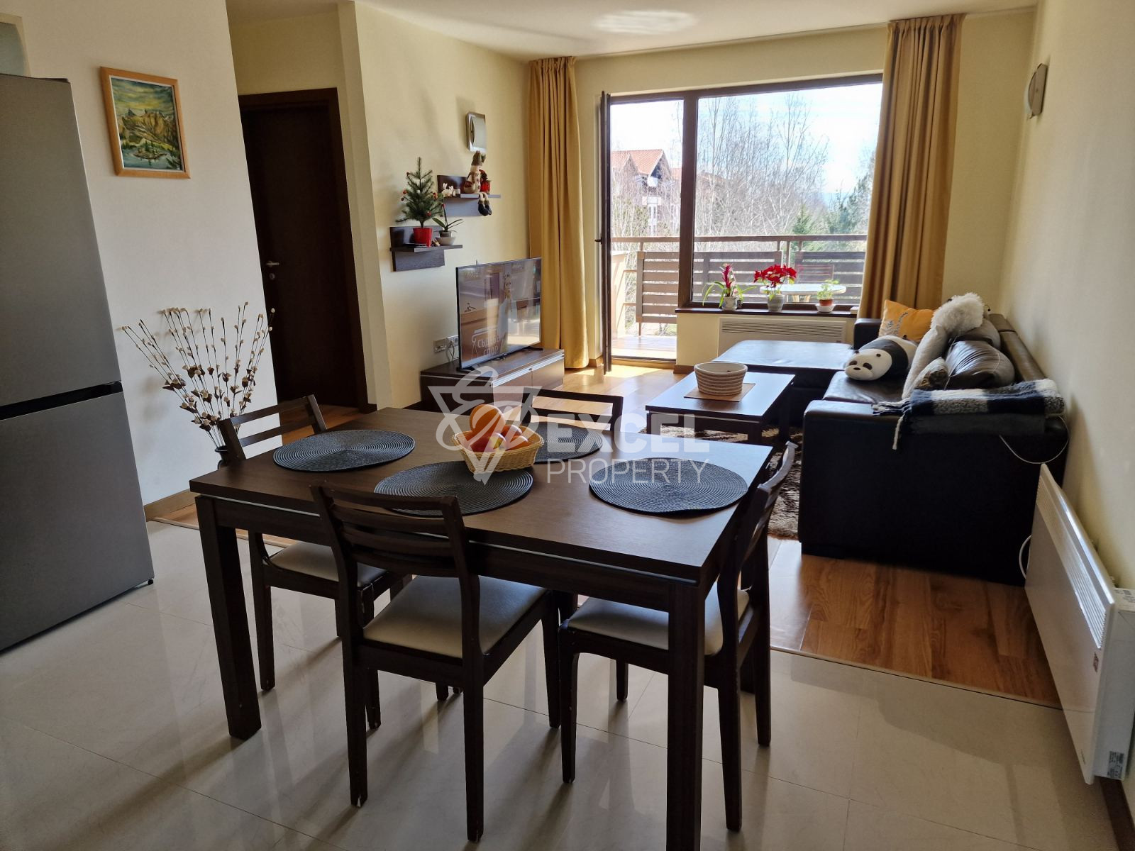 Two-bedroom apartment for sale with a view of the Pirin Mountains near Bansko