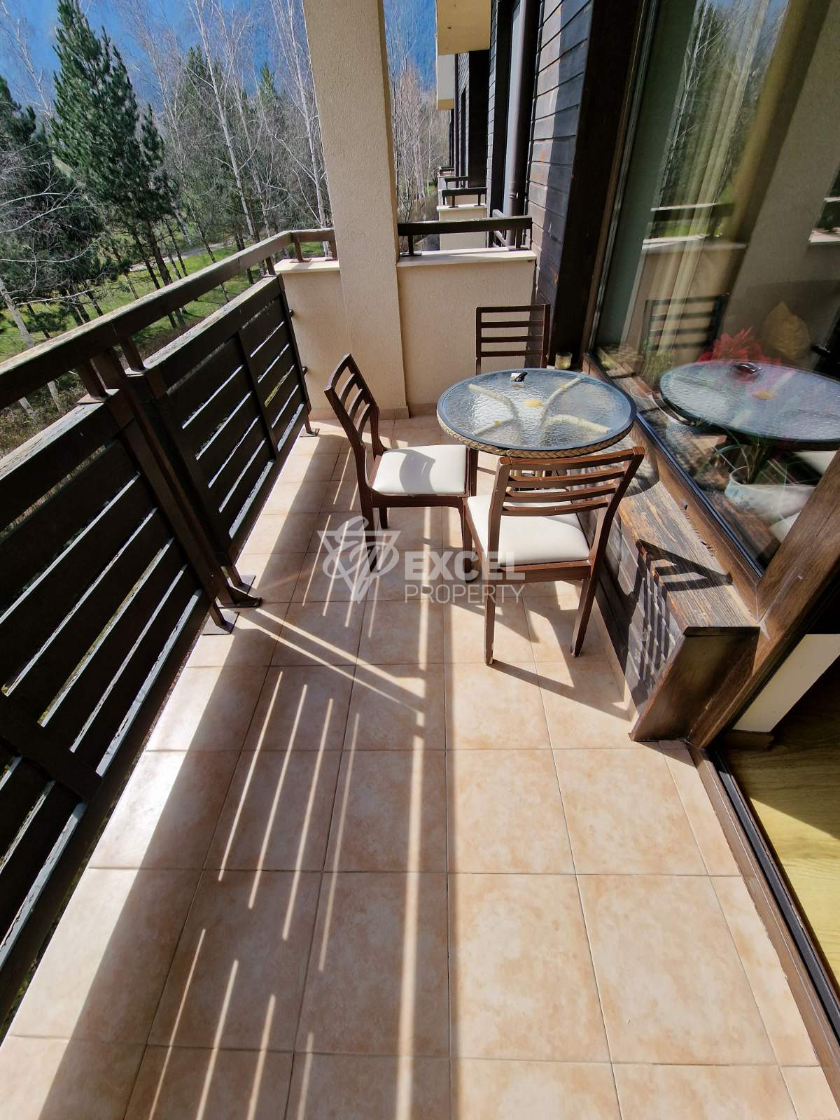 Two-bedroom apartment for sale with a view of the Pirin Mountains near Bansko