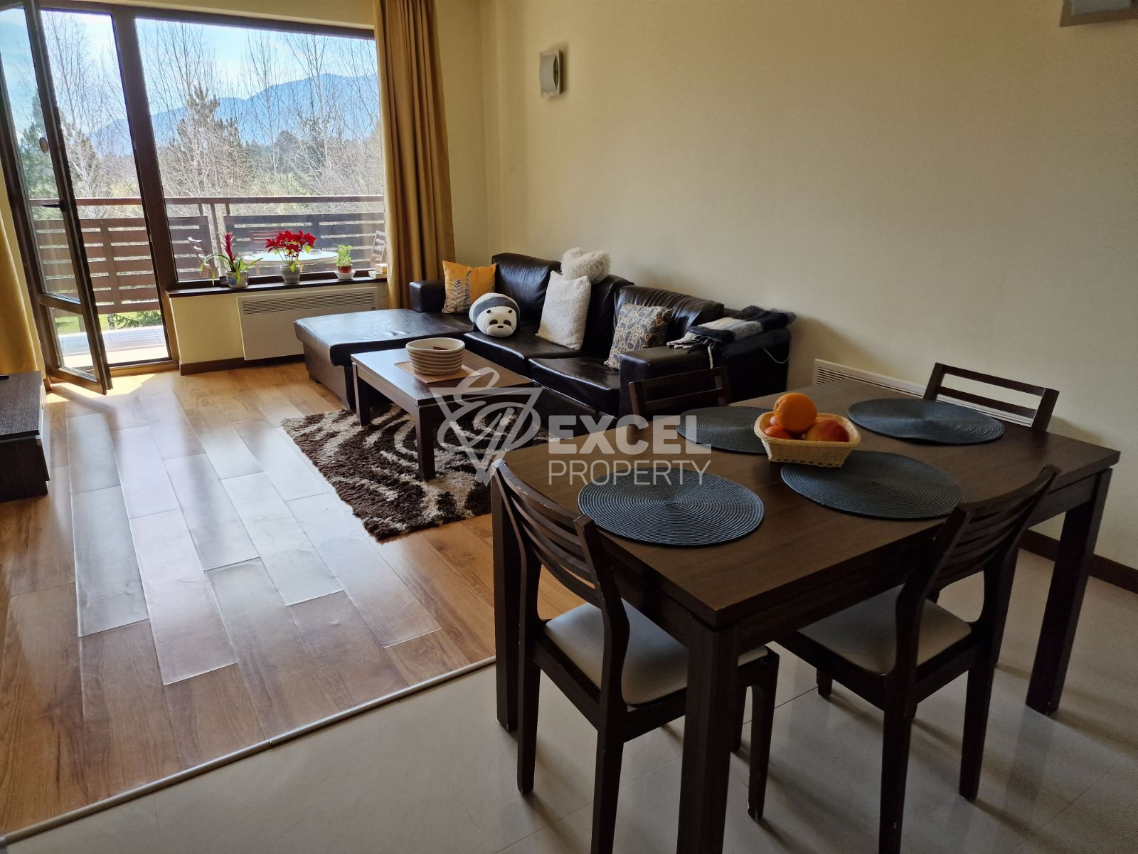 Two-bedroom apartment for sale with a view of the Pirin Mountains near Bansko