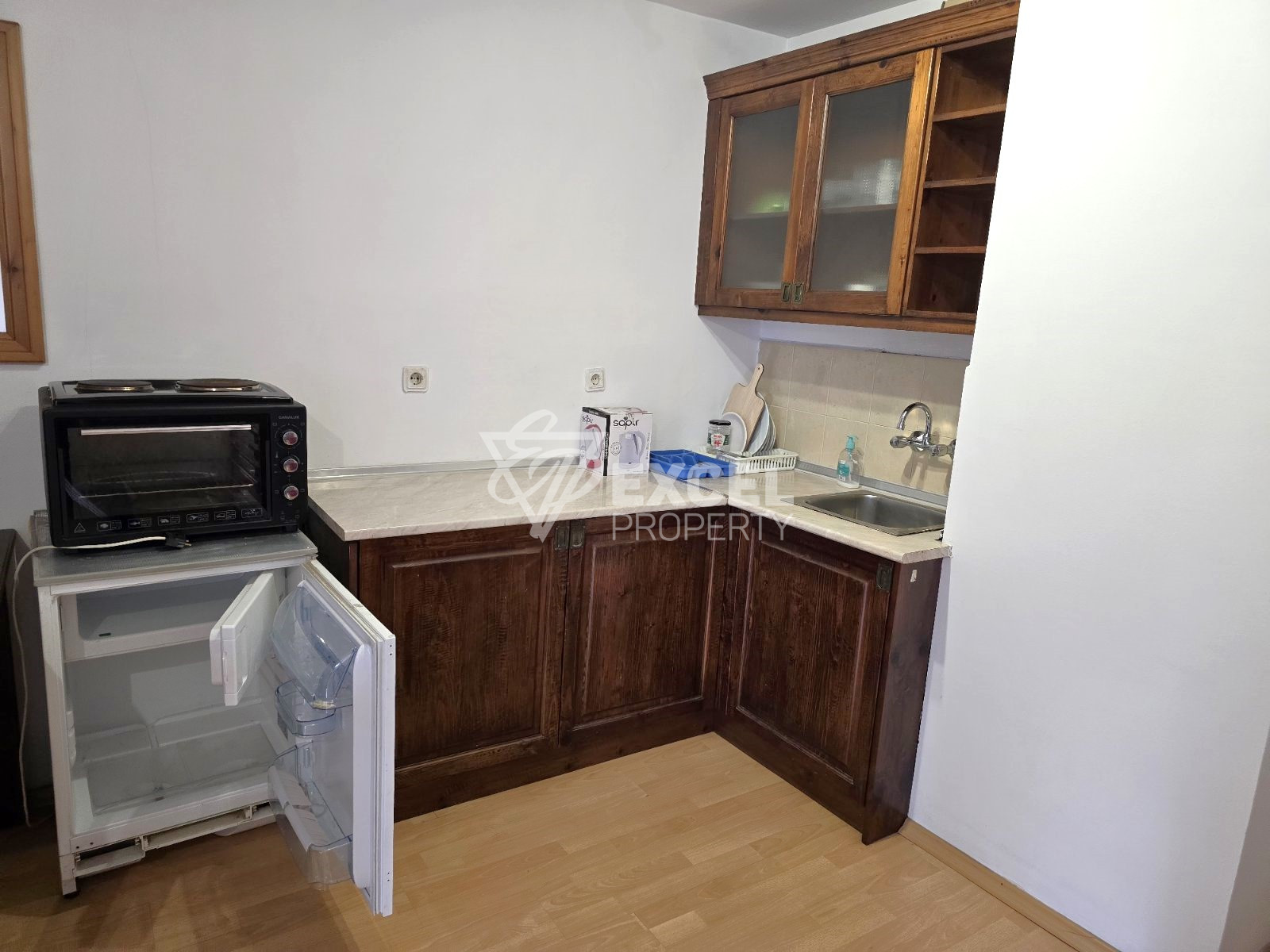 A spacious one-bed apartment in the heart of Razlog with a convenient location and beautiful view