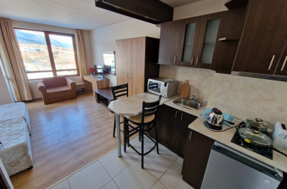 Spacious studio with frontal views of the Pirin Mountains, good price!