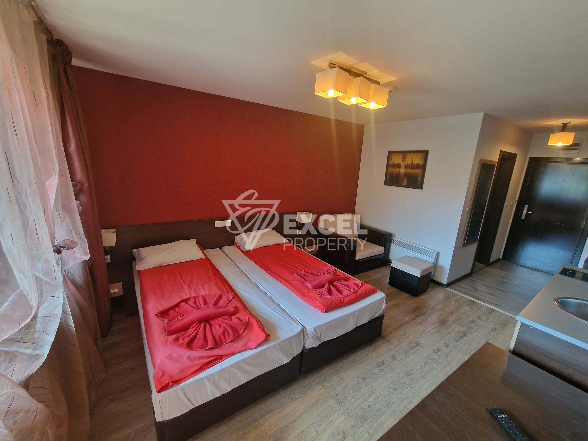 Furnished studio for sale between Bansko and Banya! Low maintenance fee!