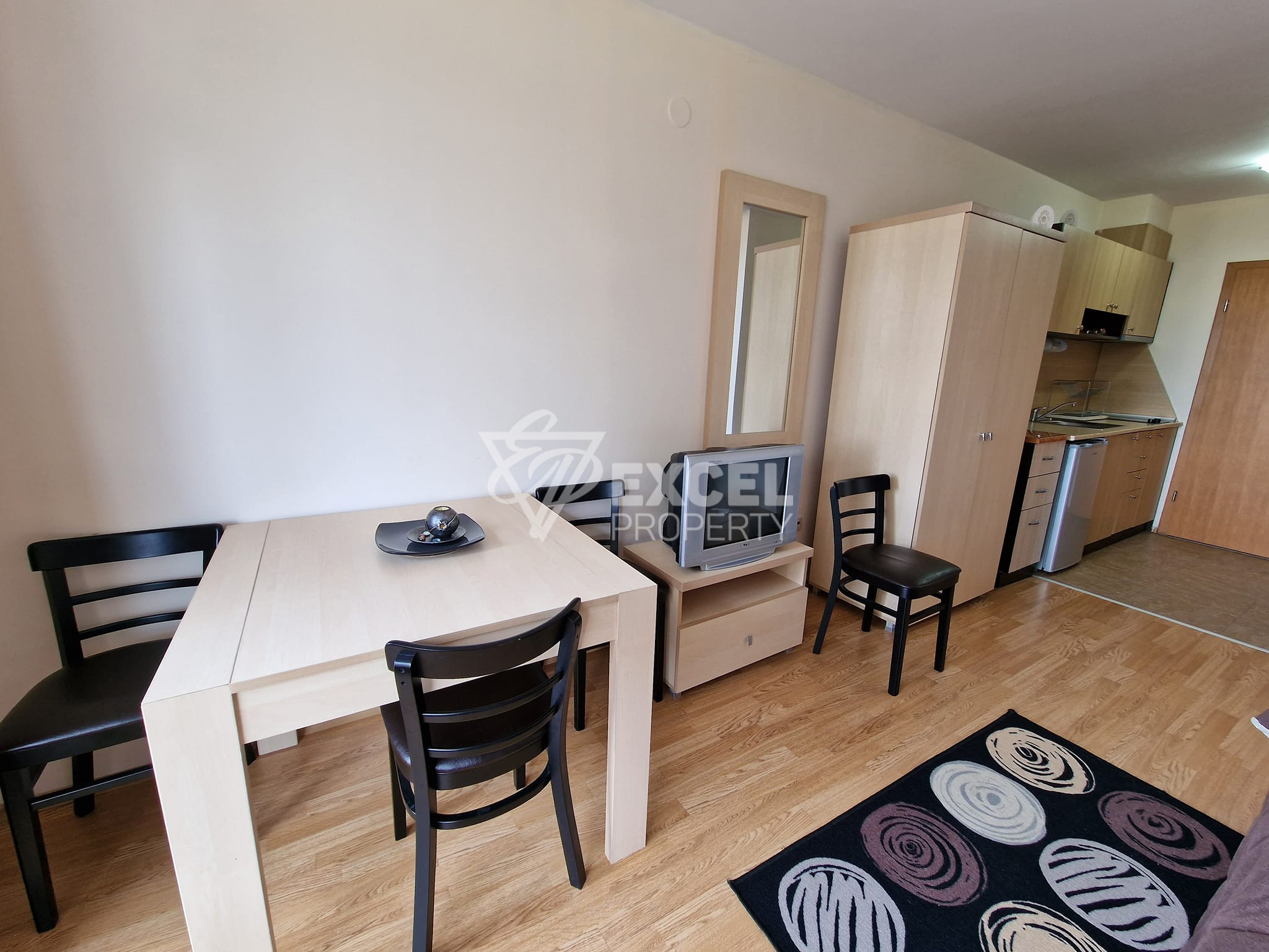 Studio with a terrace and new furniture at a bargain price for sale in Aspen Suites, Razlog Area