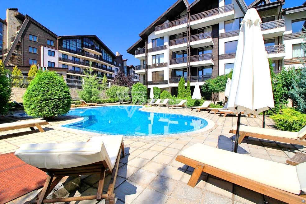 Spacious newly furnished studio for sale in Aspen Suites, next to Pirin Golf