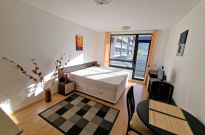 Southern studio with new furniture and a wonderful view of the Pirin Mountains for sale in the region of Bansko and Razlog