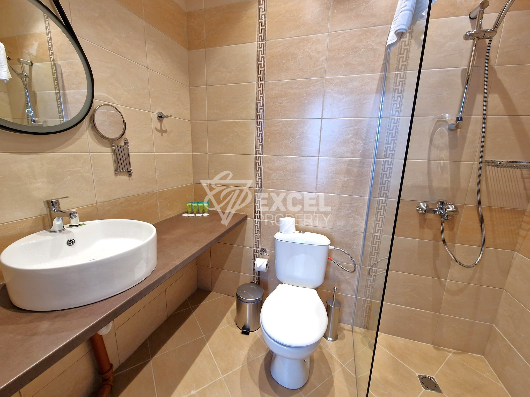 Modern one-story house in Alpine style in a gated complex next to Pirin Golf, Razlog region