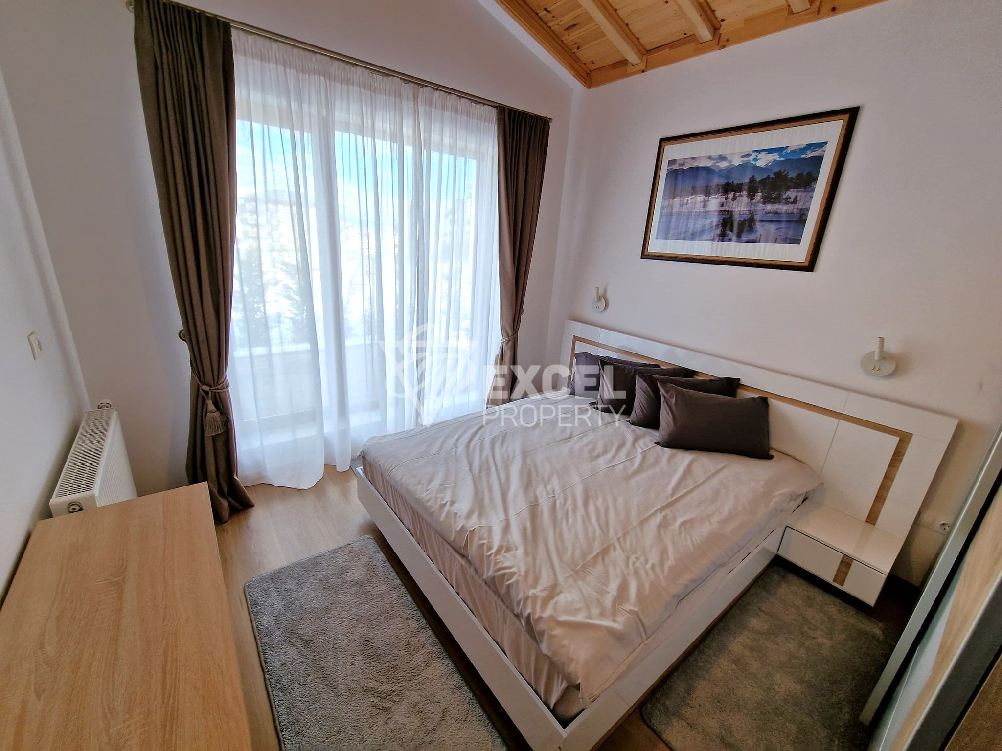 Modern one-story house in Alpine style in a gated complex next to Pirin Golf, Razlog region