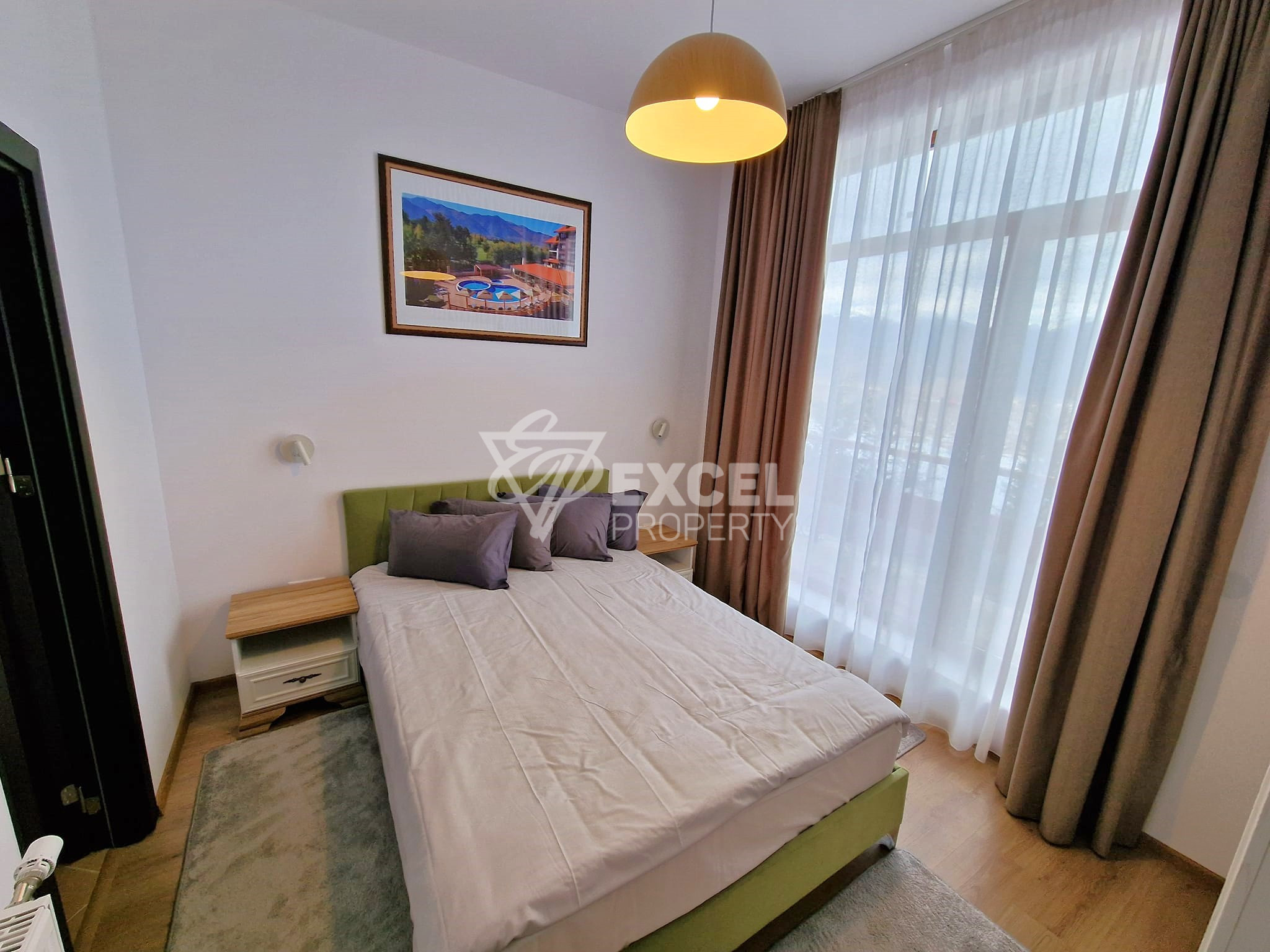 Modern one-story house in Alpine style in a gated complex next to Pirin Golf, Razlog region