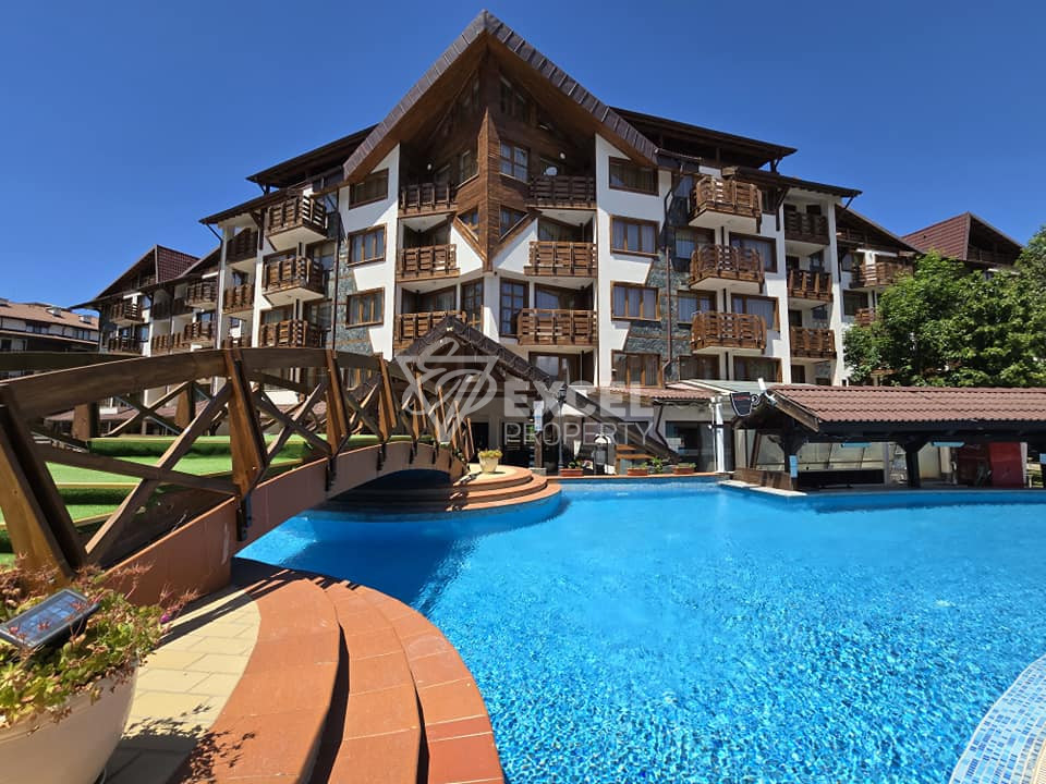 For rent: One-bedroom apartment with pool view in Belvedere Holiday Club, Bansko