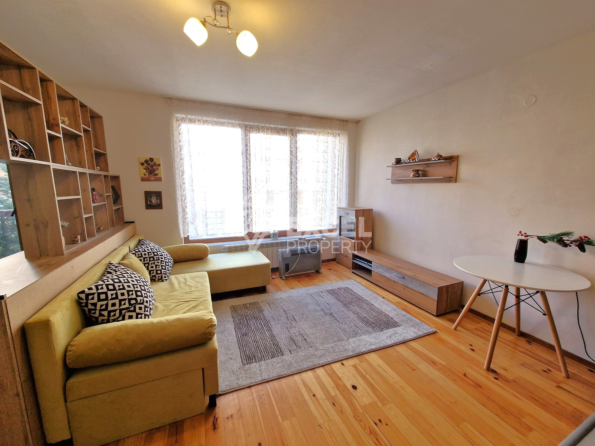 Affordable studio with east facing terrace in a building with low maintenance fee for sale in Bansko