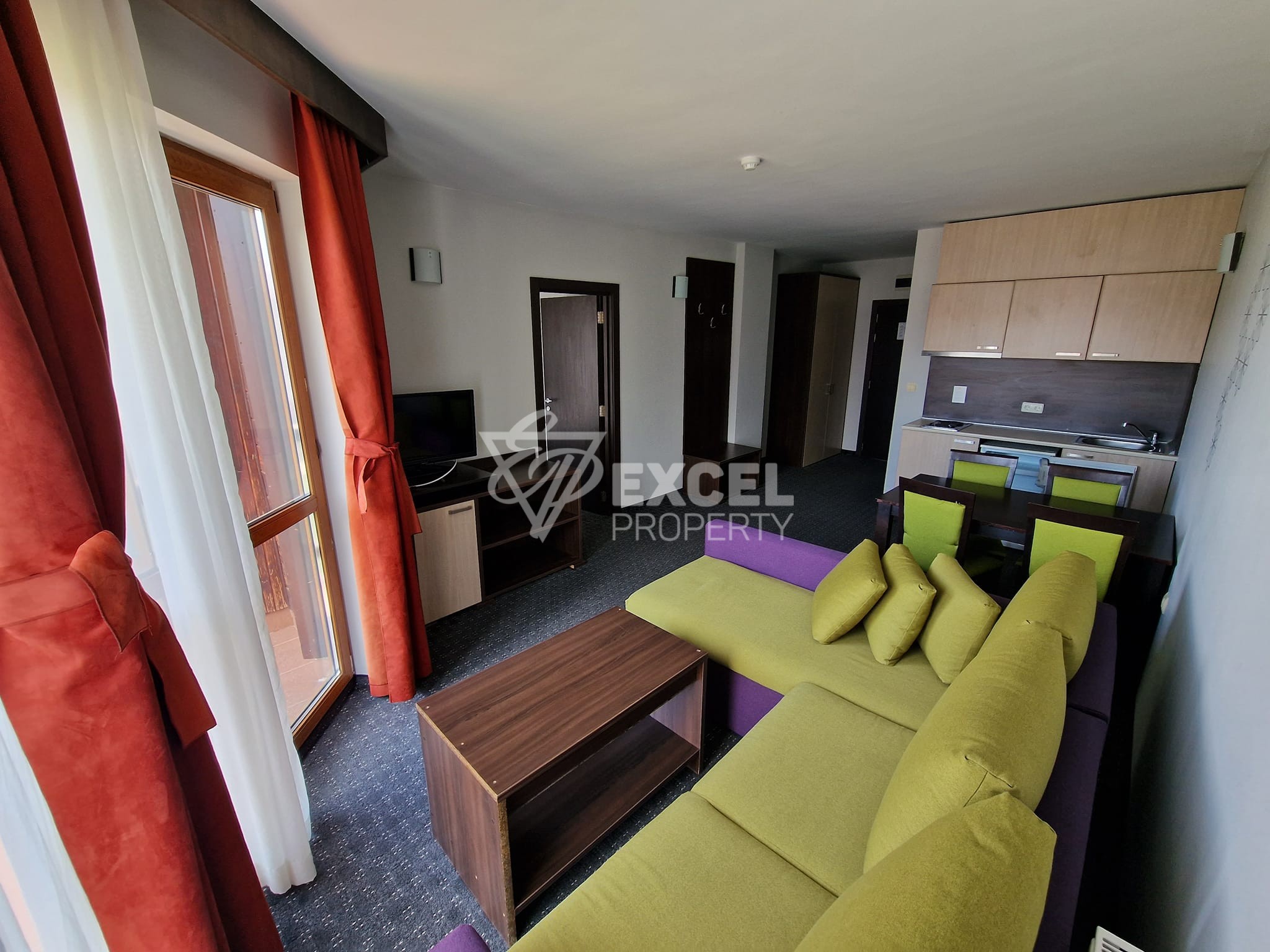 One-bedroom apartment with a wonderful view of Pirin, next to the BELVEDERE hotel