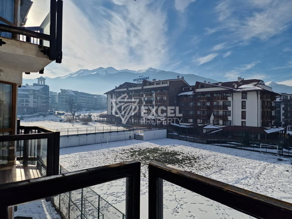 Bright one bedroom apartment 200 m from the Gondola in Bansko! View of Pirin mountain!