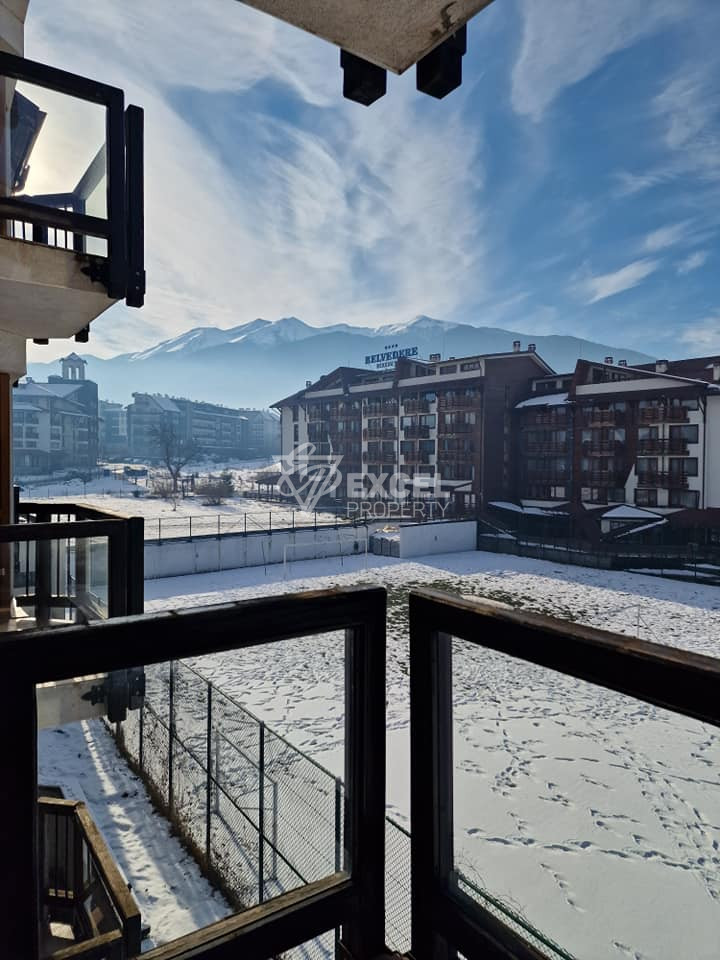 Bright one bedroom apartment 200 m from the Gondola in Bansko! View of Pirin mountain!