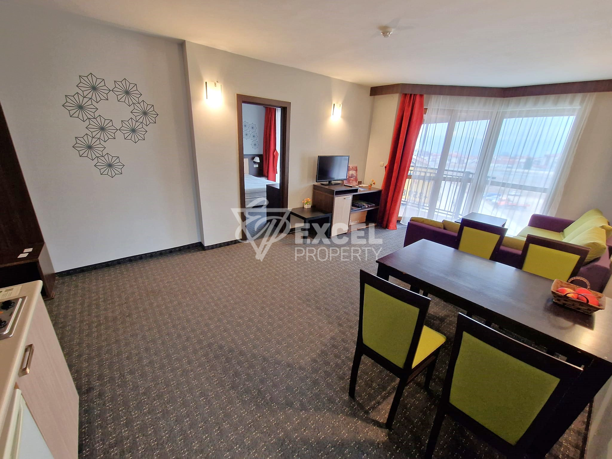 Two bedroom apartment 200 meters from the ski lift for sale in MPM Guinness hotel, Bansko
