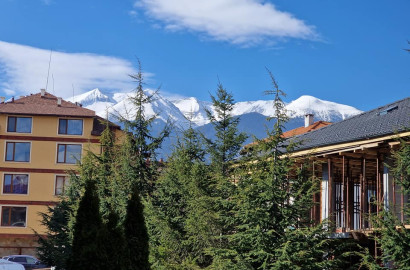 Furnished studio with a terrace and a view of the Pirin Mountains for sale in Orbilux, Bansko