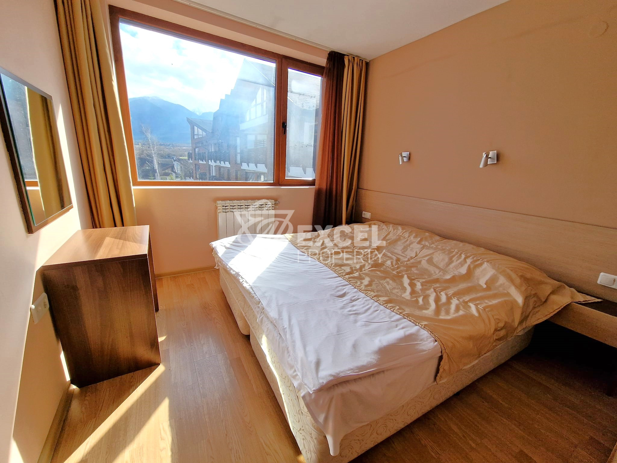 Redenka Holiday Club: one bedroom apartment with south exposure and beautiful mountain view for sale near Bansko and Razlog