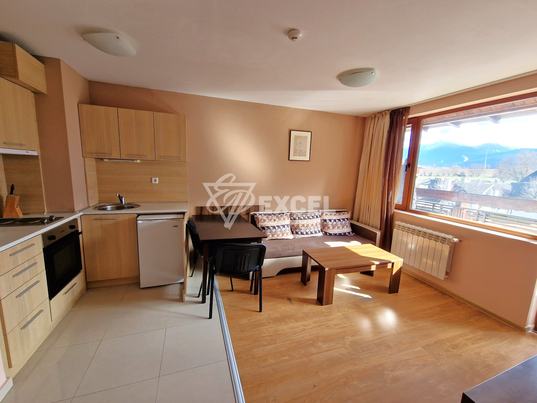 Redenka Holiday Club: one bedroom apartment with south exposure and beautiful mountain view for sale near Bansko and Razlog
