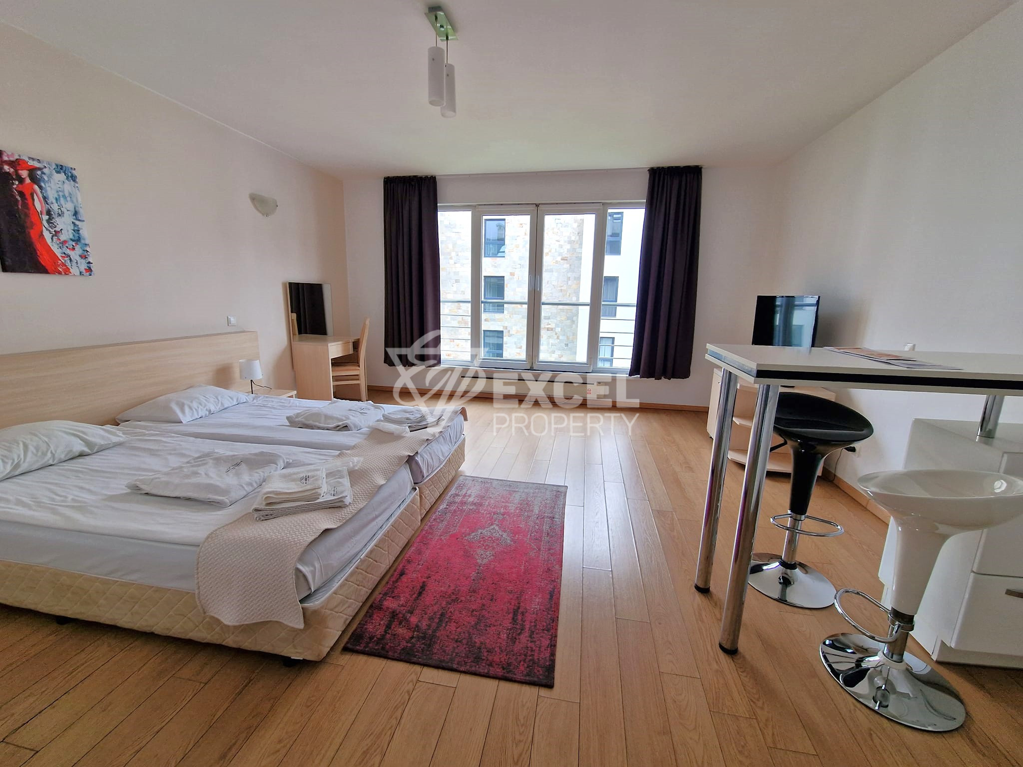Stylishly furnished studio for sale in the elite Saint George Palace Aparthotel