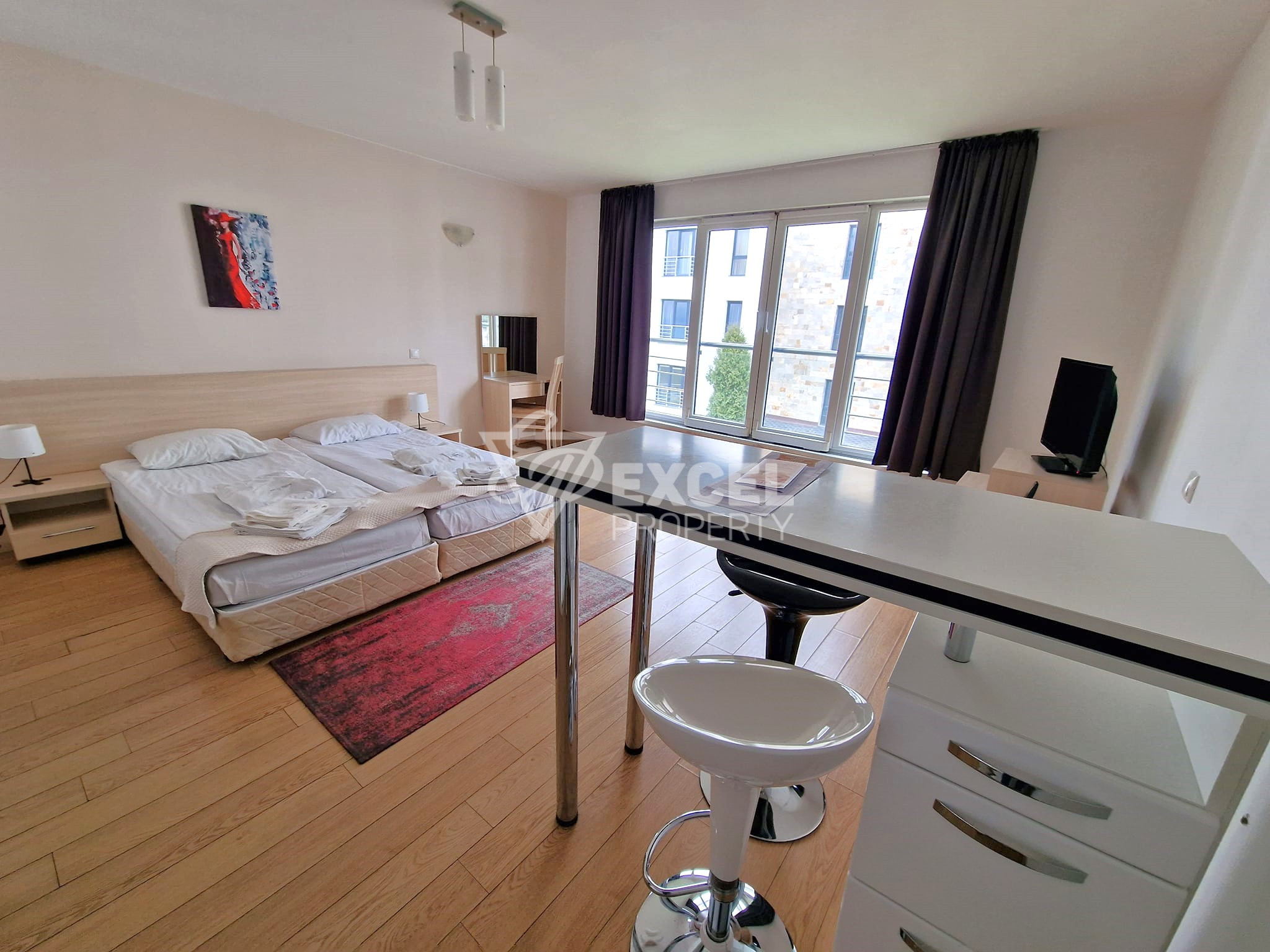 Stylishly furnished studio for sale in the elite Saint George Palace Aparthotel