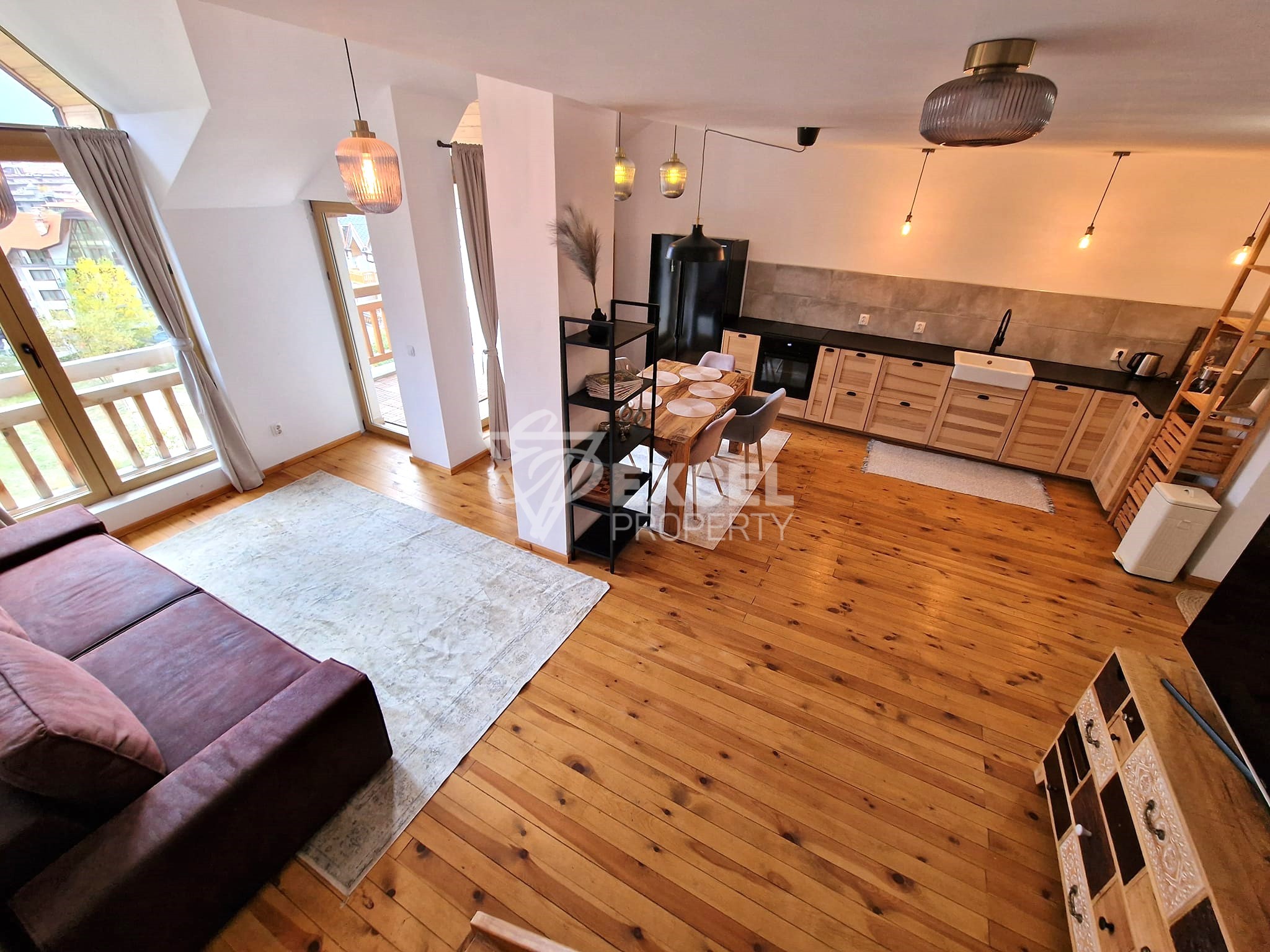 A unique apartment (maisonette) with a frontal view of the Pirin Mountains for sale in Bansko