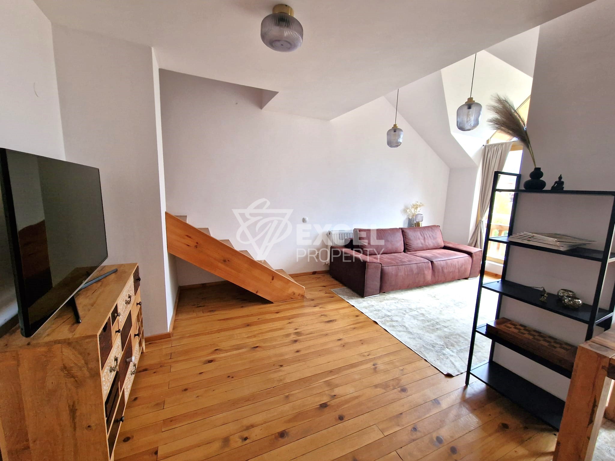 A unique apartment (maisonette) with a frontal view of the Pirin Mountains for sale in Bansko