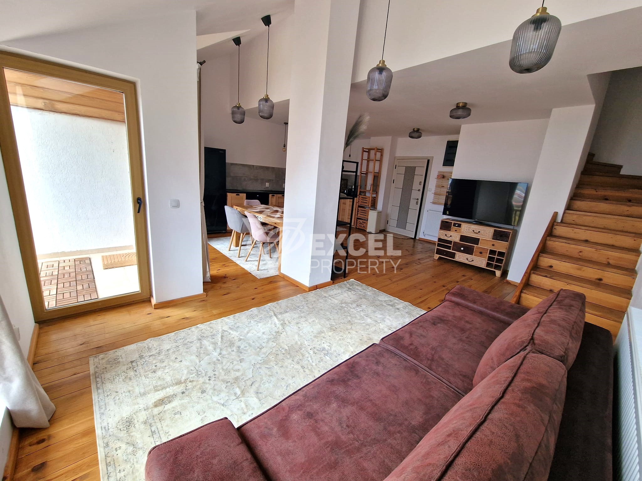 A unique apartment (maisonette) with a frontal view of the Pirin Mountains for sale in Bansko