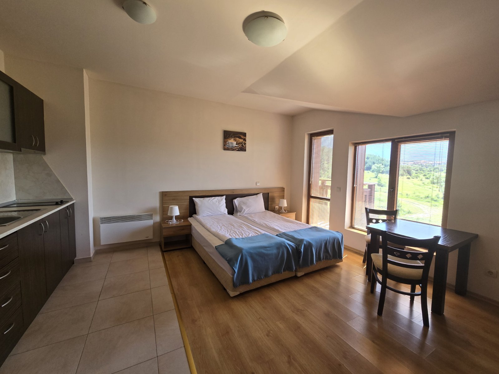 South-west studio with a terrace and a beautiful view of Pirin for sale in Bansko