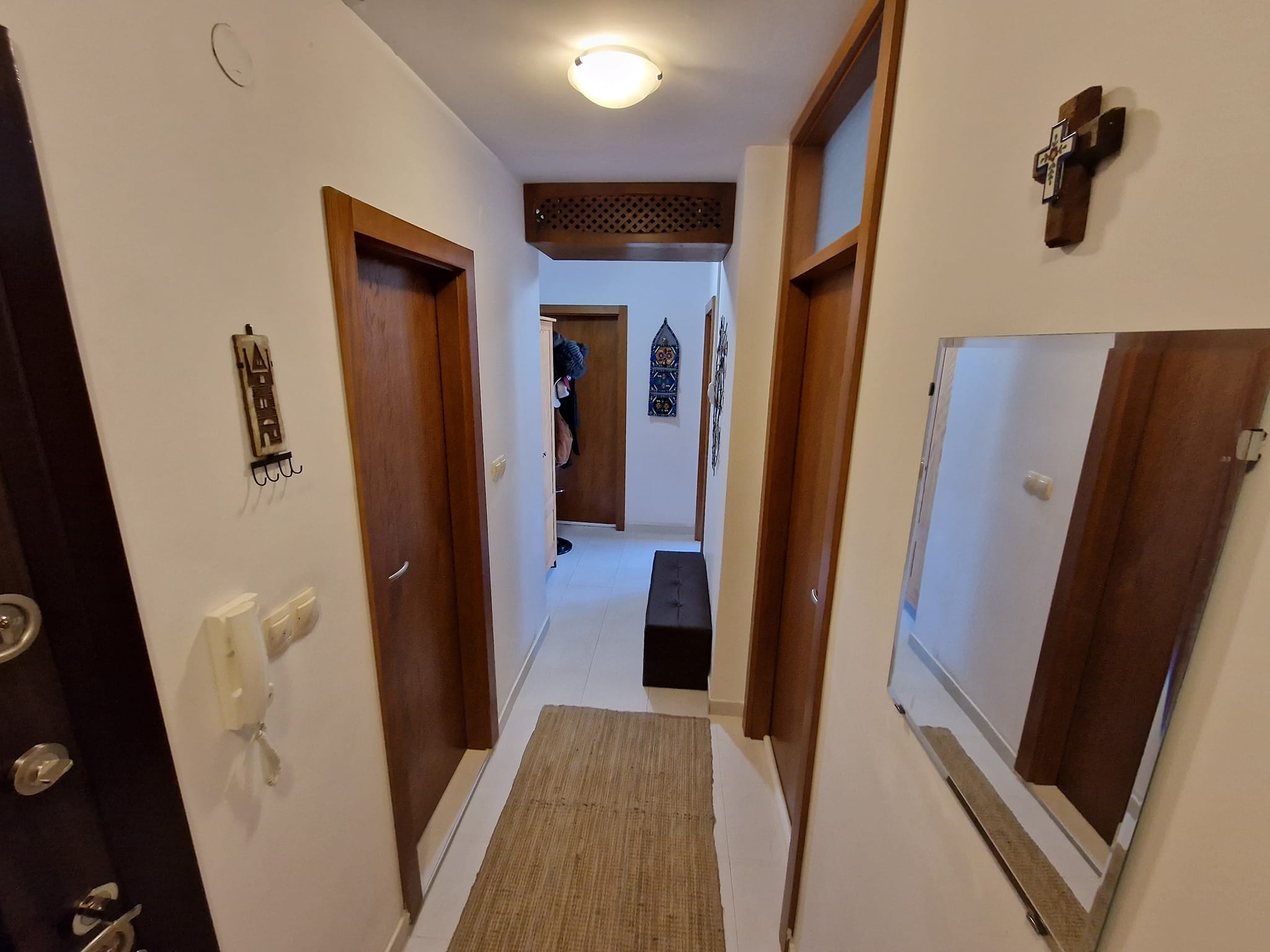 A unique three bedroom apartment with a stunning view of three mountains and the city of Bansko