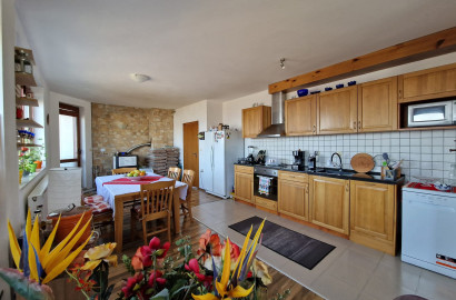 A unique three bedroom apartment with a stunning view of three mountains and the city of Bansko